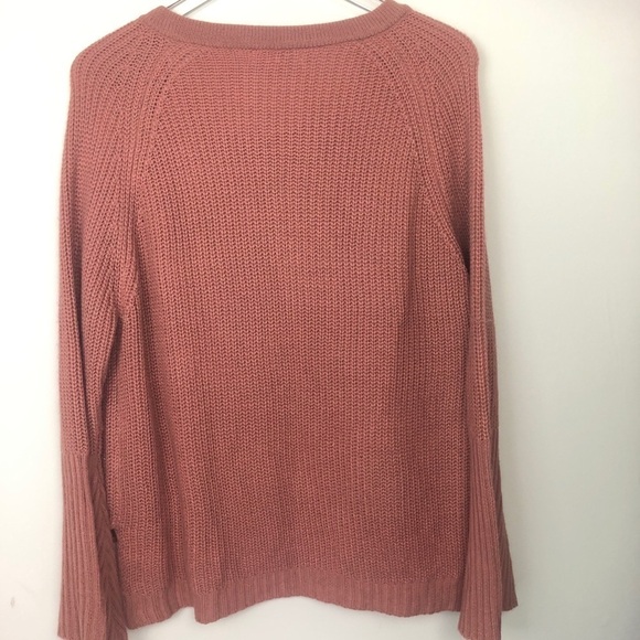 Just U in Women’s dark pink‎ knit sweater lace up S - Picture 7 of 8